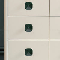 Bouton de Meuble en Marbre sur Socle Laiton, 5 Formes, vue 3
