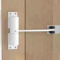 Ferme-Porte Silencieux à Bras et Galets en Aluminium, Noir ou Blanc, 160 mm, vue 6