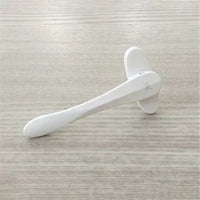 Poignée de Fenêtre Aluminium Forme Lame, Blanche, Noire ou Dorée, Carré 7 mm, 164 mm, vue 8