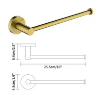 Porte-serviettes mural en inox 304, barre simple de 25,5 cm, 5 finitions, vue 6