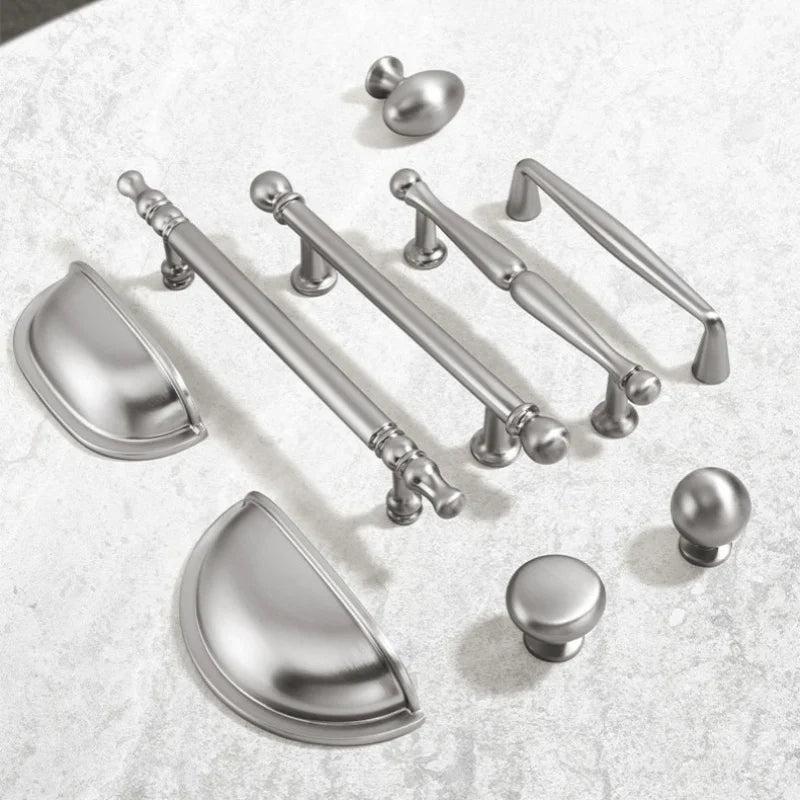 Poignée de Meuble Nickel Brossé en Zinc, 33 Modèles à la Pièce, vue 2