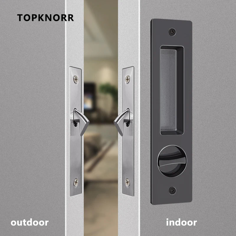 Serrure de Porte Coulissante à Crochet Unilatérale, Carrée ou Ovale, Axe 35 mm, vue 3