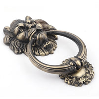 Heurtoir de Porte Lion Grand Modèle en Zamak Bronze Antique, 20 cm, vue 6