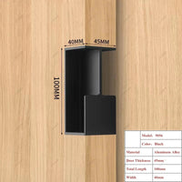 Poignée Cuvette Encastrée pour Porte Coulissante, Aluminium Noir, Blanc, Gris ou Doré, vue 9