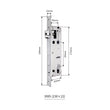 Serrure Encastrable Axe 30 mm, Entraxe 85 mm, Façade 238 x 22 mm