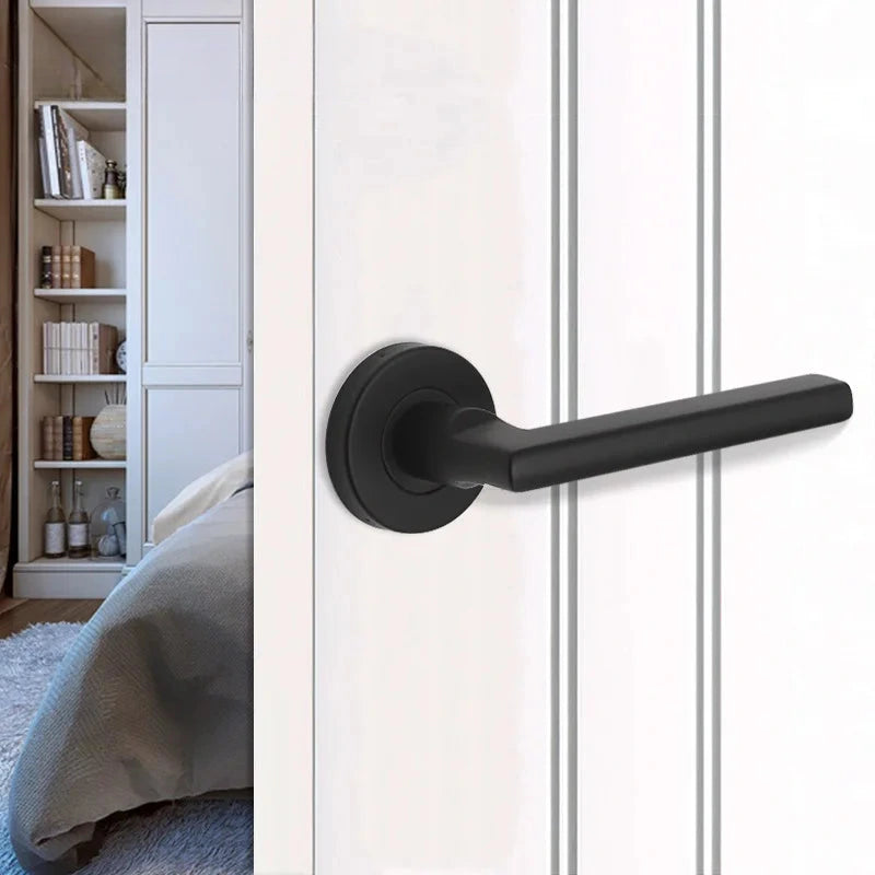 Poignée de Porte Intérieure Inox sur Rosace, Un Côté, sans Serrure, vue 9