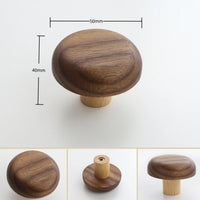 Bouton de Meuble Galet en Bois de Hêtre ou de Noyer, vue 10