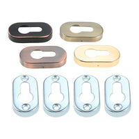 Rosace Cache Entrée de Clé Ronde 53 mm ou Ovale, Cylindre Européen, vue 2