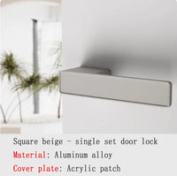 Poignée de Porte Magnétique Silencieuse en Aluminium, Ronde ou Carrée, vue 12