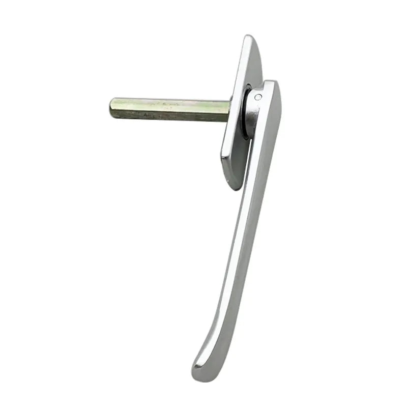 Poignée de Fenêtre Aluminium Plate Ultra Fine, Argent, Noire ou Dorée, Entraxe 43 mm, vue 5
