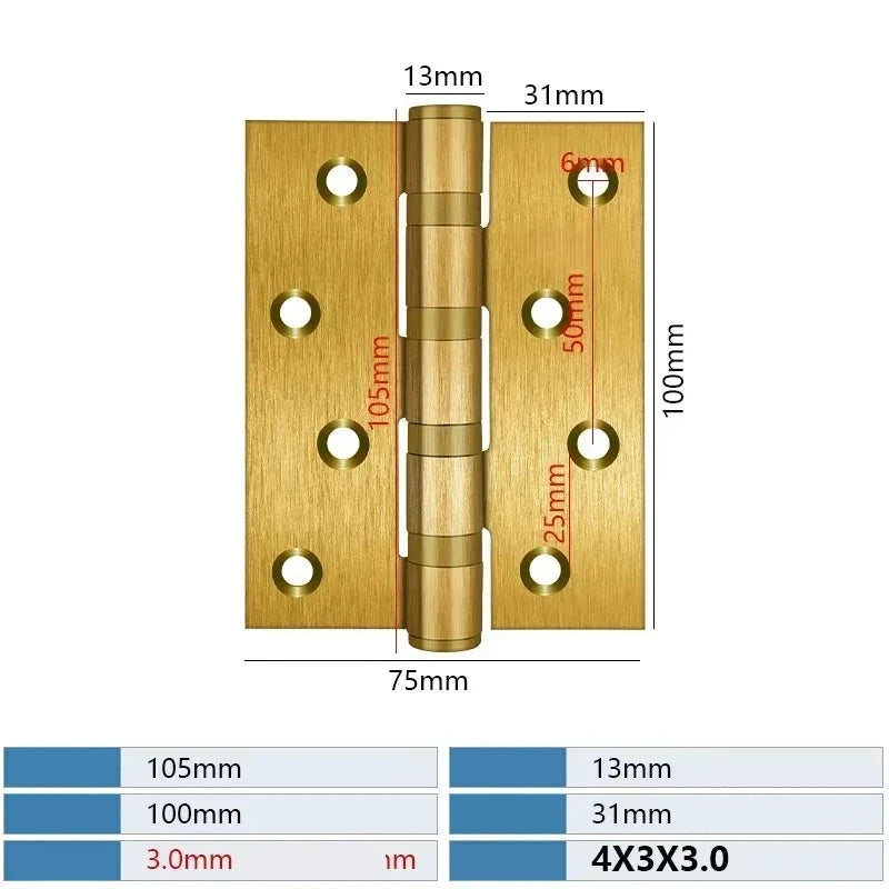 Paumelle de Porte à Roulements en Inox, Fermeture Silencieuse, 100 x 75 mm, vue 9