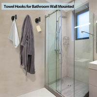 Patère de Salle de Bain Ronde en Inox 304, Lot de 2, 5 Finitions, vue 4