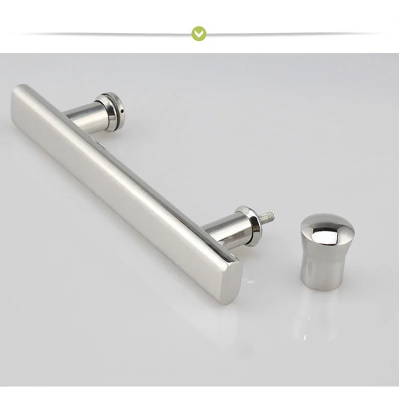 Poignée de Porte de Douche en Inox Chromé Poli, 7 Entraxes de 145 à 550 mm