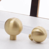 Bouton de Meuble Boule en Laiton Brossé, Diamètre 12 à 25 mm, vue 5