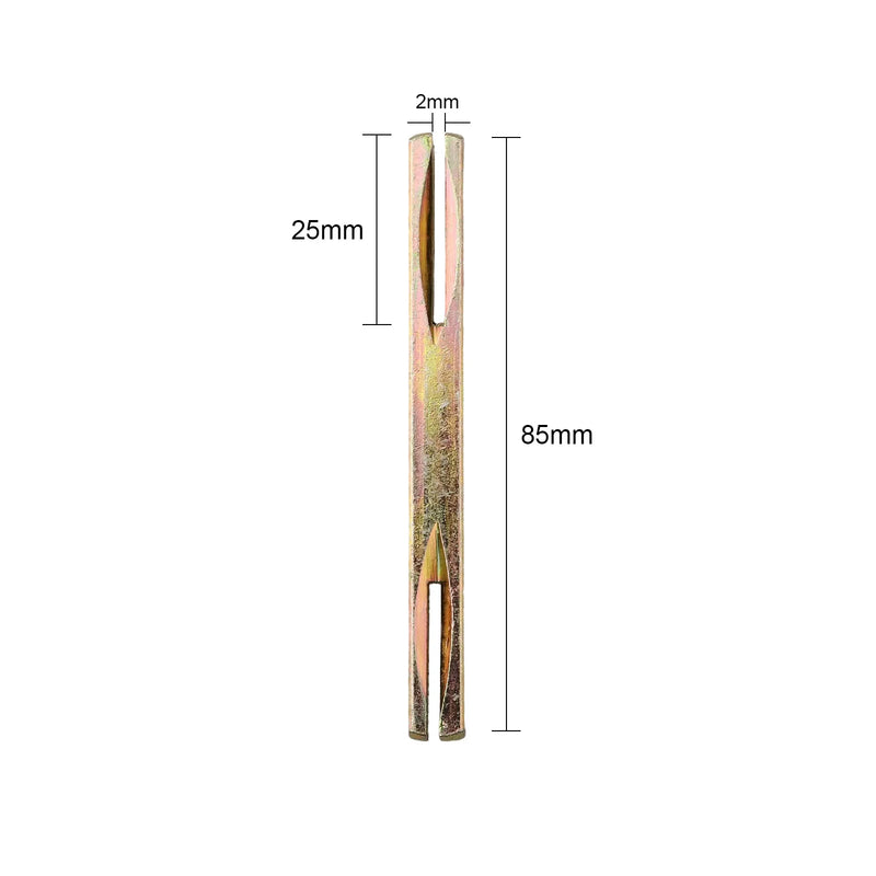 Carré de Poignée de Porte 8 x 8 mm Fendu aux Deux Bouts, de 85 à 130 mm, vue 3