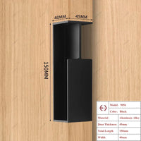 Poignée Cuvette Rectangulaire pour Porte Coulissante, Aluminium, 3 Longueurs, vue 17