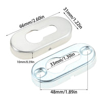 Rosace Cache Entrée de Clé Ronde 53 mm ou Ovale, Cylindre Européen, vue 18