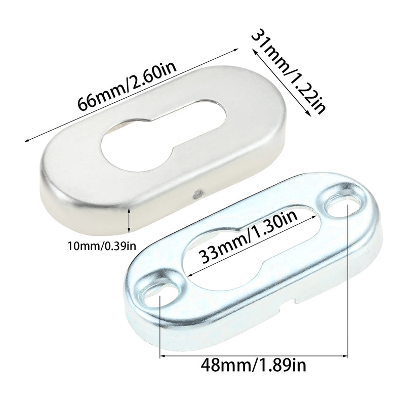 Rosace Cache Entrée de Clé Ronde 53 mm ou Ovale, Cylindre Européen, vue 18