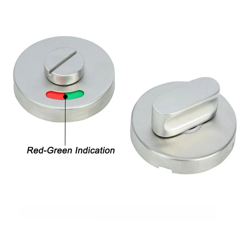 Condamnation de Porte WC à Indicateur Rouge et Vert, Inox, Rosace 53 mm, vue 5
