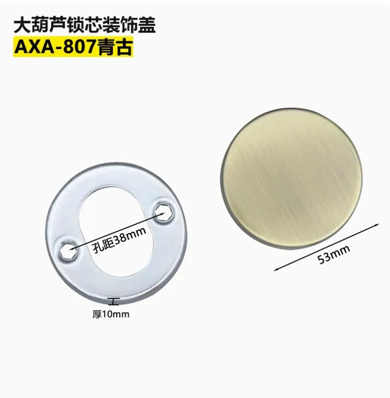 Rosace de Porte en Inox, Ronde, Ovale ou Carrée, 10 Modèles, vue 9