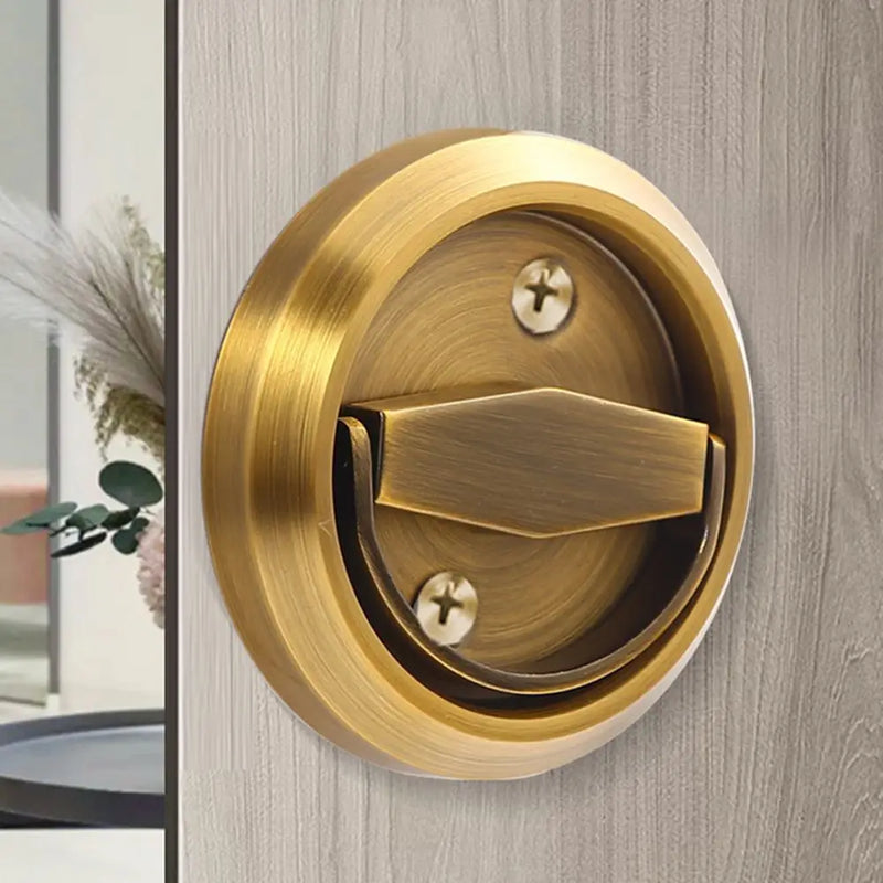 Poignée Cuvette Ronde Encastrée en Inox pour Porte Coulissante, 7 Couleurs, vue 12