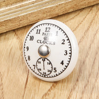 Bouton de Meuble en Porcelaine Blanche à Motifs Noirs, Diamètre 40 mm, vue 12