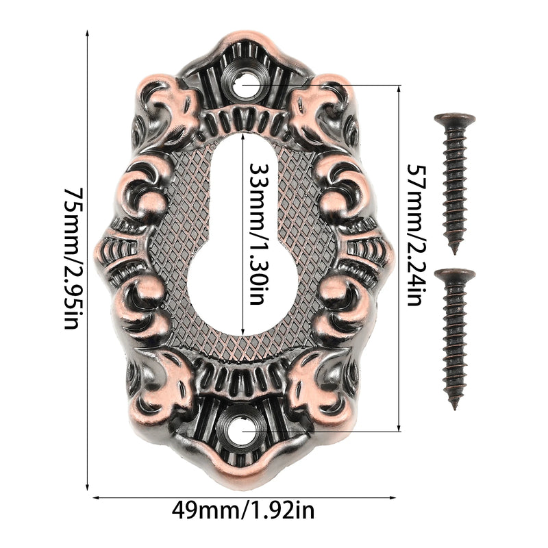Rosace Cache Entrée de Clé Ronde 53 mm ou Ovale, Cylindre Européen, vue 9