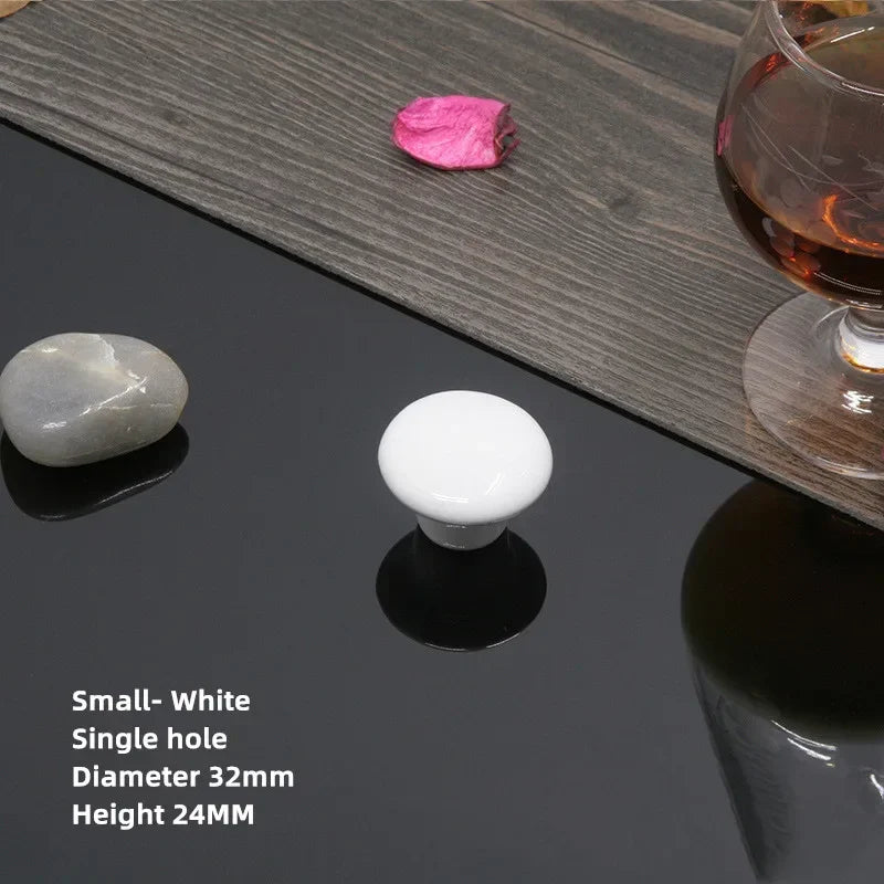 Bouton de Meuble Rond en Céramique Colorée, Diamètre 32 ou 38 mm, vue 5