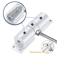 Ferme-Porte à Ressort Réglable en Aluminium, Corps Rond 130 mm ou Carré 100 mm, vue 4