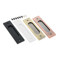 Poignée Cuvette Plate pour Porte Coulissante, Zamak, 150 x 40 mm, vue 2