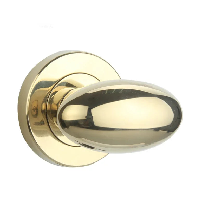 Bouton de Porte Ovale en Zinc sur Rosace Ronde, Vendu à l'Unité, vue 5