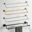 Porte-Serviettes Mural Télescopique Double Barre en Inox, 4 Finitions