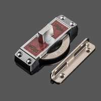 Verrou à Croissant pour Porte et Fenêtre Coulissantes, Zamak Chromé, avec ou sans Clé, vue 7
