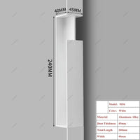 Poignée Cuvette Encastrée pour Porte Coulissante, Aluminium Noir, Blanc, Gris ou Doré, vue 3