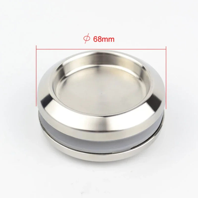 Poignée Cuvette Ronde Inox pour Porte Coulissante en Verre, Ø 68 mm, vue 3