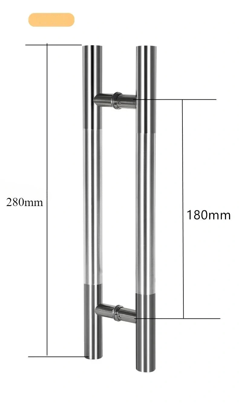 Poignée de Tirage en H en Inox pour Porte Vitrée, 280, 300 ou 500 mm, vue 7