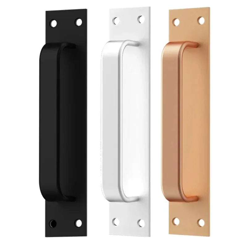 Poignée de Tirage Plate Aluminium pour Porte Coulissante, 200 x 40 mm