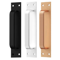 Poignée de Tirage Plate Aluminium pour Porte Coulissante, 200 x 40 mm