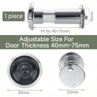 Judas de Porte Grand Angle 220° en Verre Optique, Perçage 16 mm, vue 8