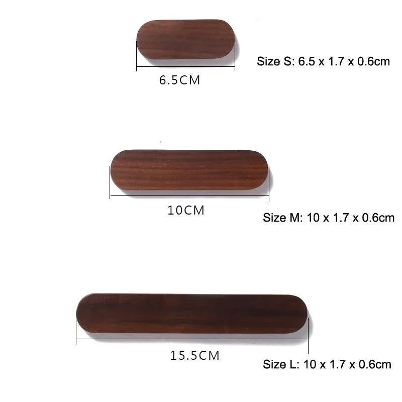 Porte-Clés Mural Aimanté en Bois, Hêtre ou Noyer Noir, 3 Longueurs, vue 4