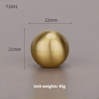 Bouton de Meuble Boule en Laiton Brossé, Diamètre 12 à 25 mm, vue 15