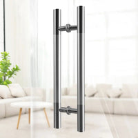 Barre de Tirage en Inox 350 mm pour Porte Vitrée, Bâton de Maréchal, vue 2