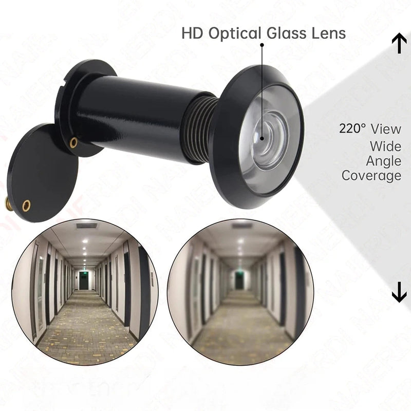 Judas de Porte Grand Angle 220° en Verre Optique, Perçage 16 mm, vue 3
