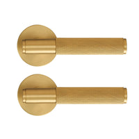 Poignée de Porte Laiton Moletée, 4 Finitions, Clé, Condamnation ou Passage, vue 23