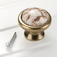Bouton de Meuble Antique en Céramique Marbrée, 32 ou 37 mm, vue 5