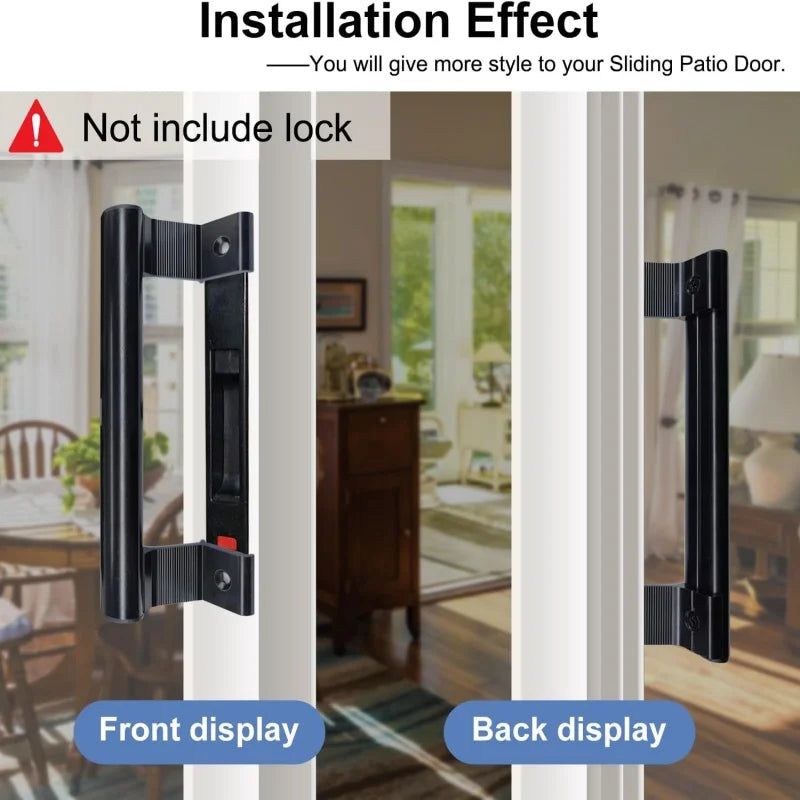 Poignée de Tirage 200 mm pour Porte Coulissante Vitrée, Aluminium Noir ou Blanc, vue 4