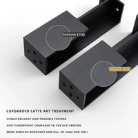 Poignée Cuvette Moletée pour Porte Coulissante, Aluminium Noir, Gris ou Doré, vue 8