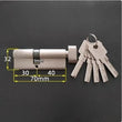 Cylindre de Porte à Bouton Asymétrique, Laiton, 50 à 100 mm