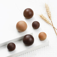 Bouton de Meuble Boule en Bois, Noyer ou Hêtre, 25 à 40 mm, vue 4