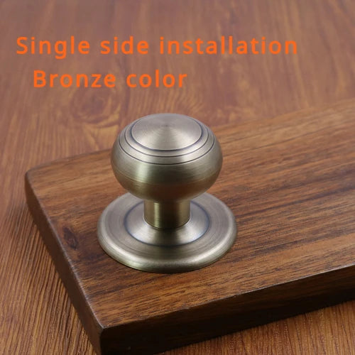 Bouton de Porte Boule en Laiton, Rosace 60 mm, Tête 45 mm, vue 10